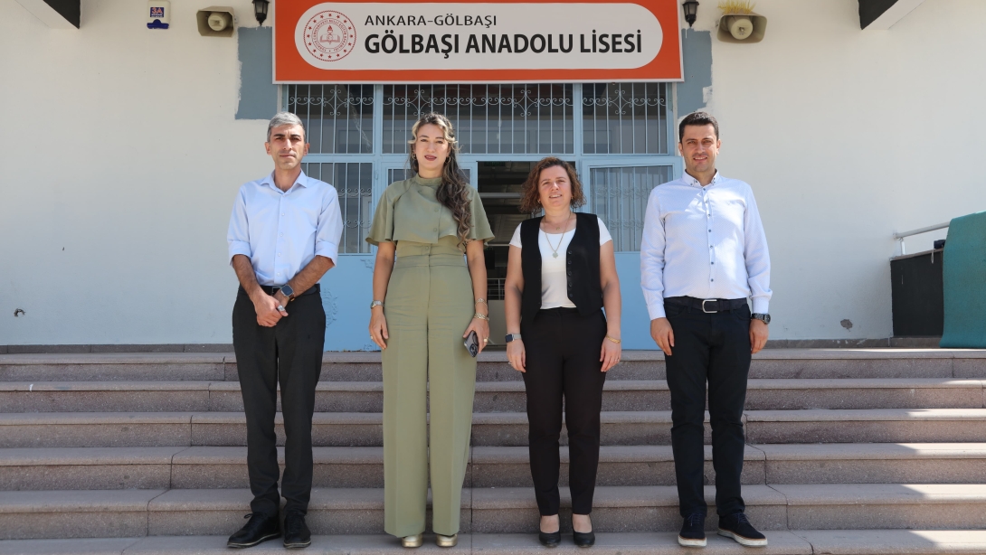 İLÇE MİLLİ EĞİTİM MÜDÜRÜMÜZ SAYIN SERAP YILMAZ GÖLBAŞI ANADOLU LİSESİNİ ZİYARET ETTİ
